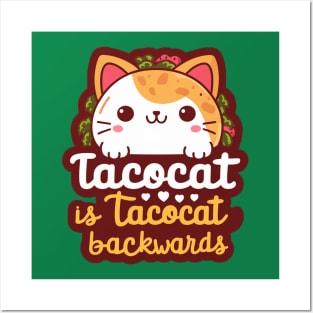 Tacocat is tacocat backwards Posters and Art